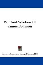 Tapa de Wit And Wisdom Of Samuel Johnson