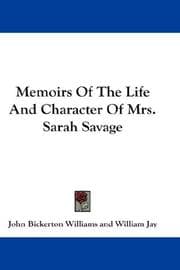 Tapa de Memoirs Of The Life And Character Of Mrs. Sarah Savage