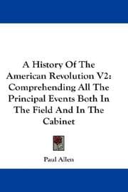 Tapa de A History Of The American Revolution V2