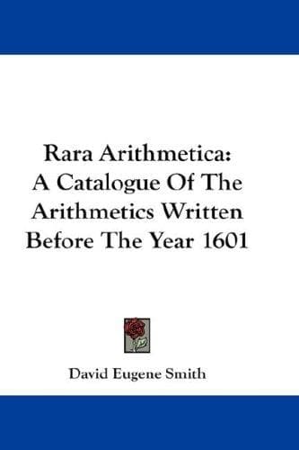 Tapa de Rara Arithmetica