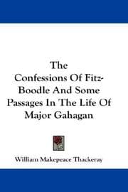 Tapa de The Confessions Of Fitz-Boodle And Some Passages In The Life Of Major Gahagan
