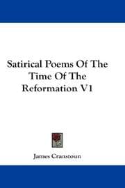 Tapa de Satirical Poems Of The Time Of The Reformation V1