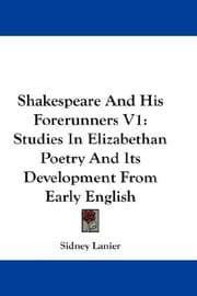 Tapa de Shakespeare And His Forerunners V1
