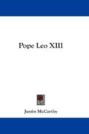Tapa de Pope Leo XIII