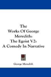 Tapa de The Works Of George Meredith: The Egoist V2