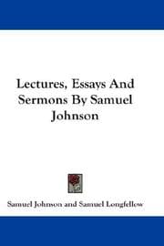 Tapa de Lectures, Essays And Sermons By Samuel Johnson