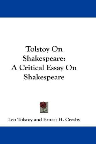 Tapa de Tolstoy on Shakespeare