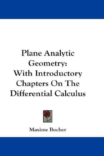 Tapa de Plane Analytic Geometry