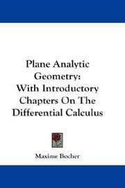 Tapa de Plane Analytic Geometry