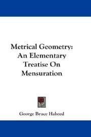 Tapa de Metrical Geometry