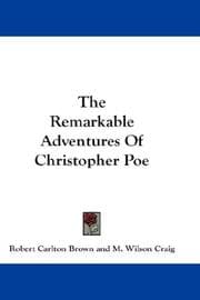 Tapa de The Remarkable Adventures Of Christopher Poe