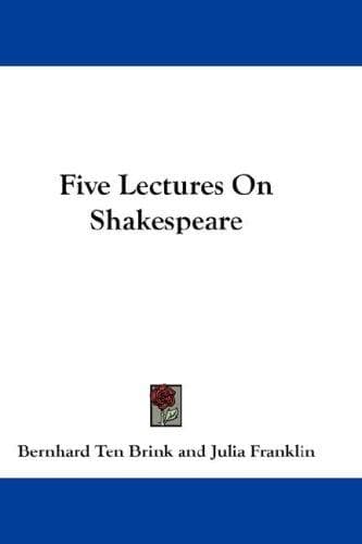 Tapa de Five Lectures On Shakespeare