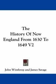 Tapa de The History Of New England From 1630 To 1649 V2