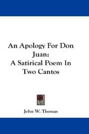 Tapa de An Apology For Don Juan