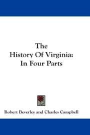 Tapa de The history of Virginia