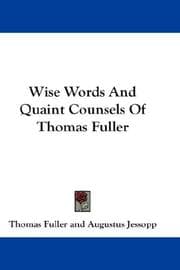 Tapa de Wise Words And Quaint Counsels Of Thomas Fuller