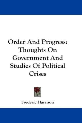 Tapa de Order And Progress