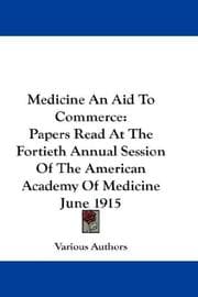 Tapa de Medicine An Aid To Commerce