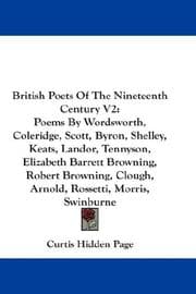 Tapa de British Poets Of The Nineteenth Century V2