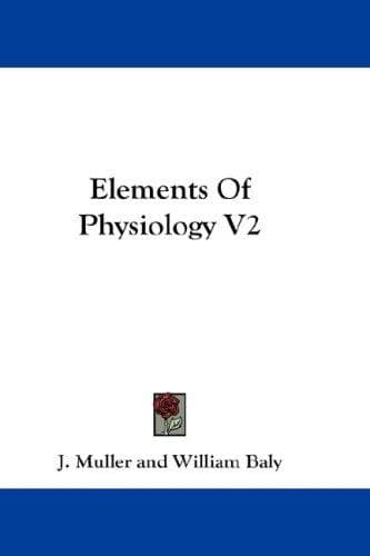 Tapa de Elements Of Physiology V2