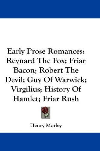 Tapa de Early Prose Romances