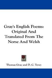 Tapa de Gray's English Poems