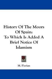 Tapa de History Of The Moors Of Spain