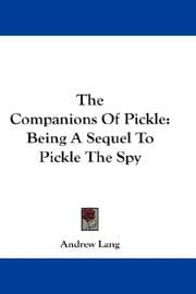 Tapa de The companions of Pickle