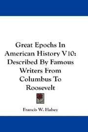 Tapa de Great Epochs In American History V10