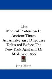Tapa de The Medical Profession In Ancient Times