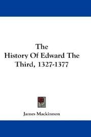 Tapa de The History Of Edward The Third, 1327-1377