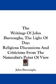 Tapa de The Writings Of John Burroughs, The Light Of Day