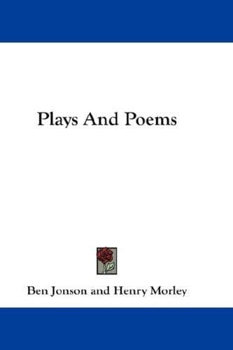 Tapa de Plays And Poems