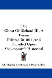 Tapa de The Ghost Of Richard III, A Poem