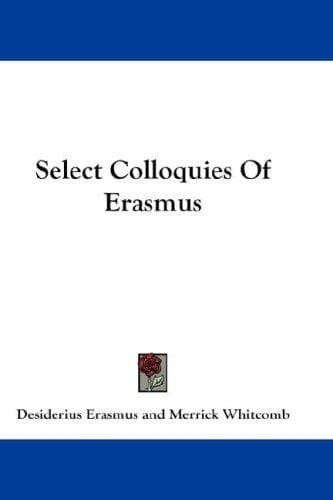 Tapa de Select Colloquies Of Erasmus