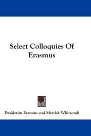 Tapa de Select Colloquies Of Erasmus