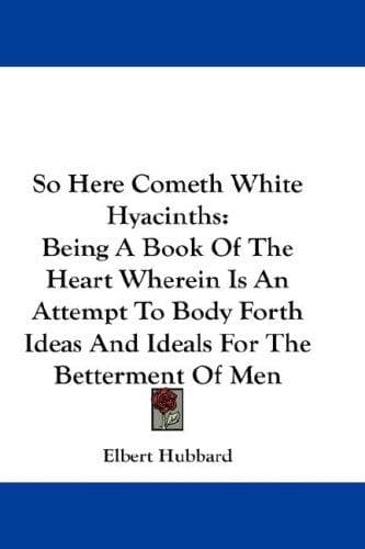 Tapa de So Here Cometh White Hyacinths