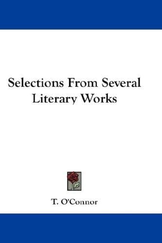 Tapa de Selections From Several Literary Works