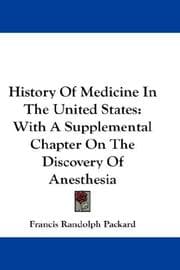 Tapa de History Of Medicine In The United States