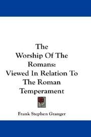 Tapa de The Worship Of The Romans