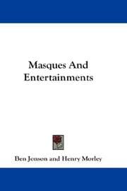 Tapa de Masques And Entertainments