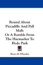 Tapa de Round About Piccadilly And Pall Mall