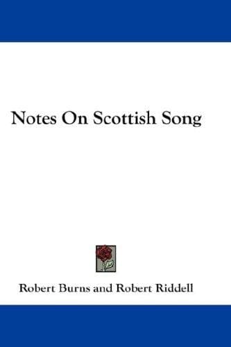 Tapa de Notes On Scottish Song