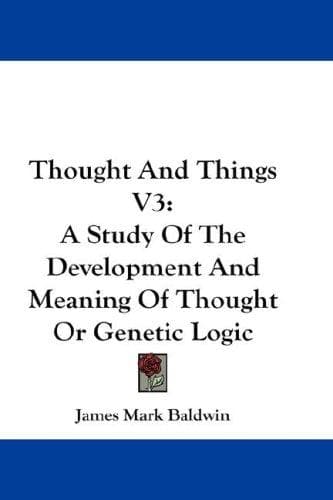 Tapa de Thought and Things, vol 3