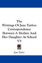 Tapa de The Writings Of Jane Taylor
