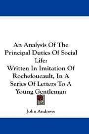 Tapa de An Analysis Of The Principal Duties Of Social Life