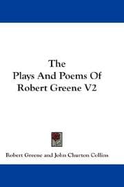 Tapa de The Plays And Poems Of Robert Greene