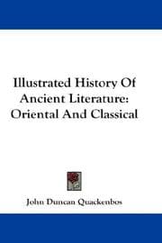 Tapa de Illustrated History Of Ancient Literature