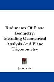 Tapa de Rudiments Of Plane Geometry