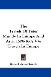 Tapa de The Travels Of Peter Mundy In Europe And Asia, 1608-1667 V4